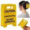 1pc Creative Funny Shark Clip Caution Overstimulated Desk Sign Hair Claw Office Home Ornament Ladies Headwear Hair Clip
