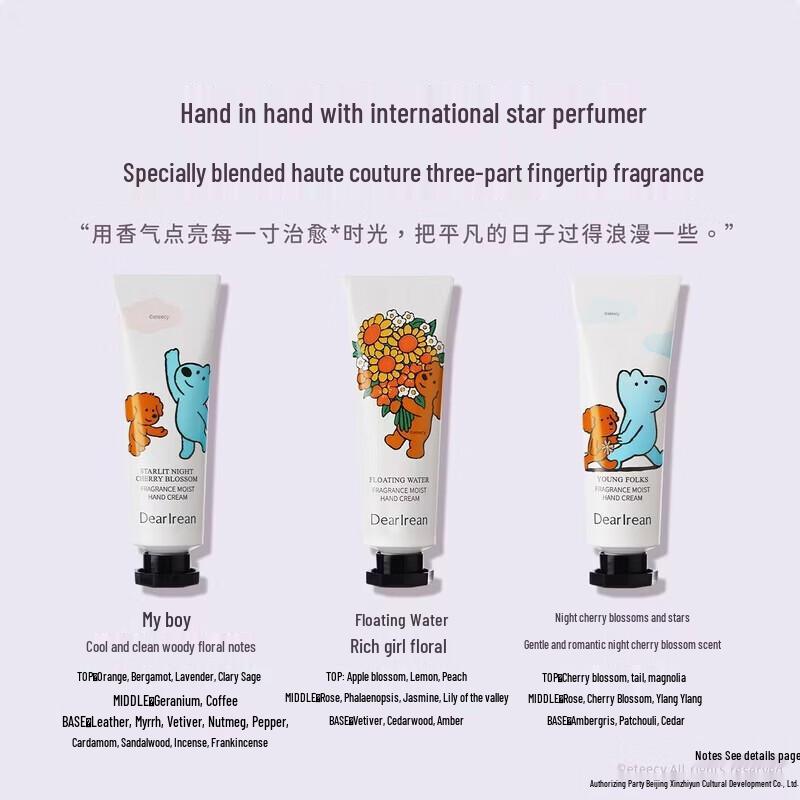 Dear Ilearn & eteecy Fragrance Hand Cream Gift Set (6x10ml, 10 Boxes)