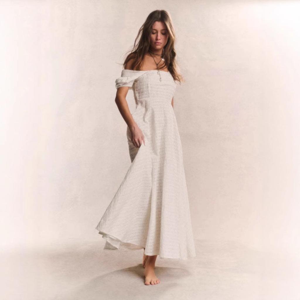 Sommer Neues Elegantes Schlankes Spitzen-A-Linien-Kleid Für Damen Mode Grenzüberschreitend