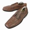 BORELLI High-End All Leather Swirl Moccasin 43 27.5 Brown Dress Shoes Business