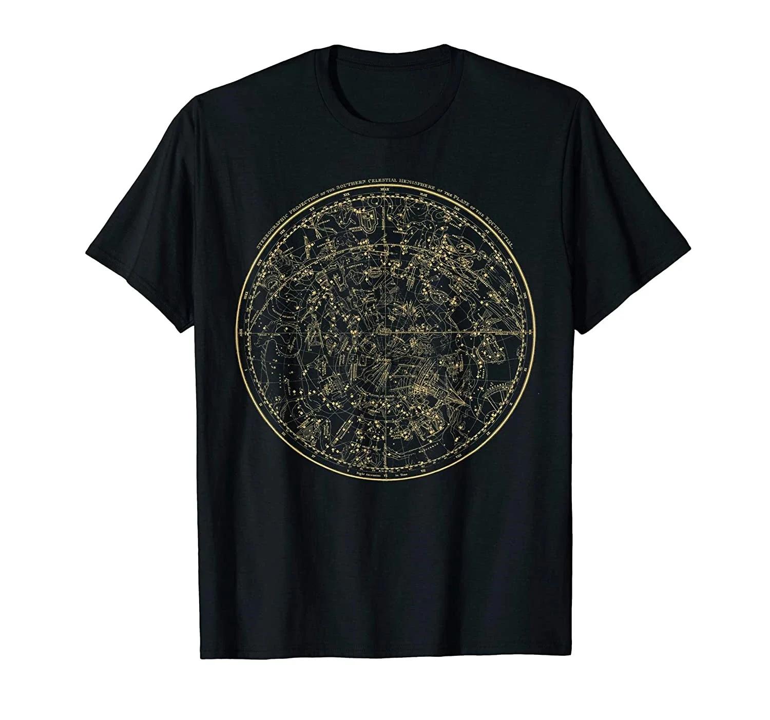 

2025 new model Funny Constellations Map Astronomy Astrology Mythology T-Shirt Men Clothing Graph T Shirts Harajuku Y2k Clothes 4XL