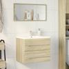 Washbasin Cabinet In Sonoma Oak 60 X 38.5 X 48 Cm Particleboard
