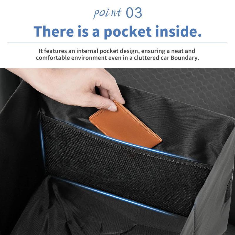 Foldable Car Seat Lumbar Support & Storage Box