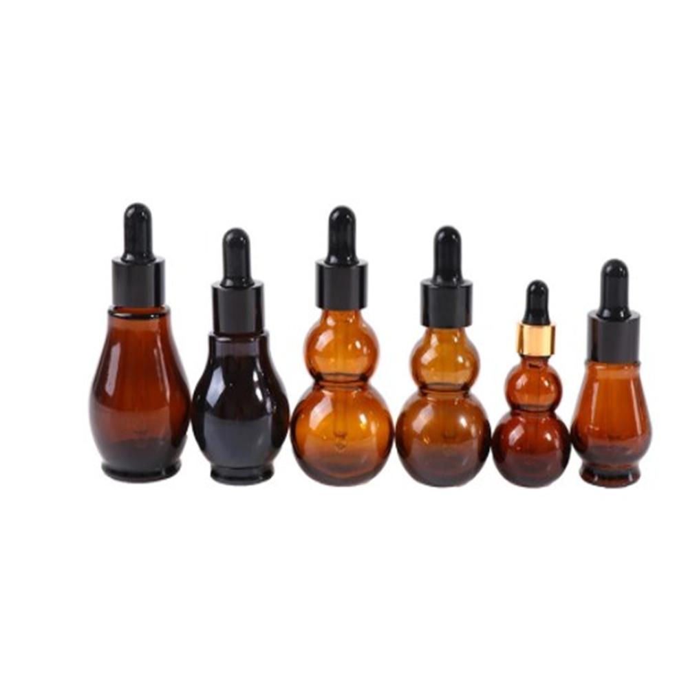 1PC 10/20/30/50/100ml Amber Glass Dropper Bottle Essential Oil Perfume Pipette Bottles Refillable Empty Container for Wholesale