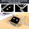 4pcs Small Acrylic Jewelry Boxes with Lids Mini Square Stone Box for Displaying Loose Diamonds Gemstones Transparent Display Box