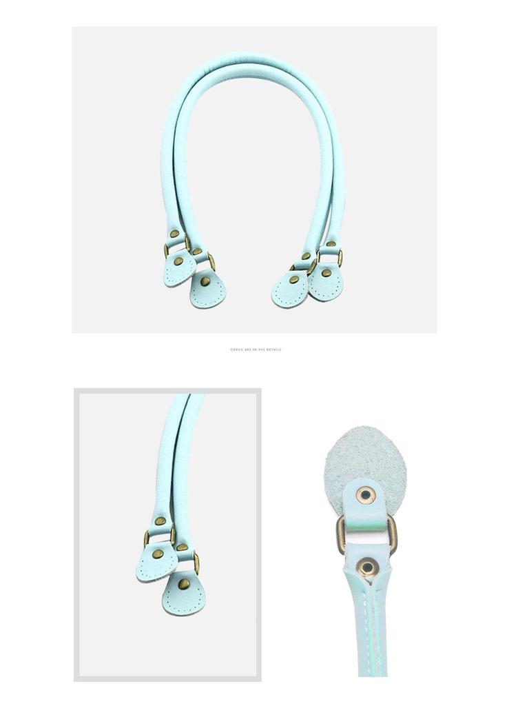 Svart Äkta Läder Ko-hud Axelväska med Handtag och Handrem - 60cm Handgjorda Accessoarer