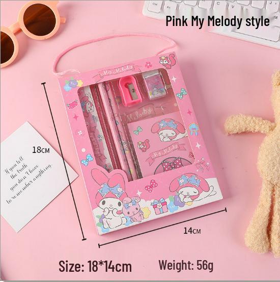 6-Piece Christmas Stationery Gift Set for Kids: Handbag Box for Elementary & Kindergarten