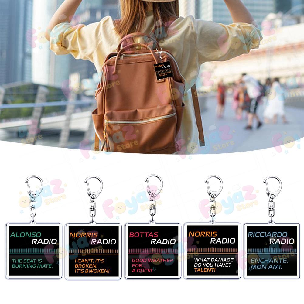 Portachiavi Accessori Borsa Ciondoli Auto Portachiavi Meme Motorsport Formula Uno Gioielli Fan Amici Regalo