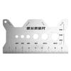 Screw Gauge Sizing Tool Stainless Steel Double-Sided Ruler Bolt Thread Checker Size Finder for Mechanics Engineers Metalworking