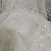 Swiss White Wedding Stage Arrangement Photography Background Wedding Dress Formal Gown Designer Clothing Fabric Glitter Gauze