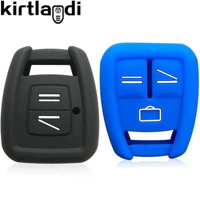Silicone Key Cover Shell Remote Car Key Case for Opel Astra G Zafira FRONTERA B Vectra 2/3 Button Key Protection Jacket Cap Fob