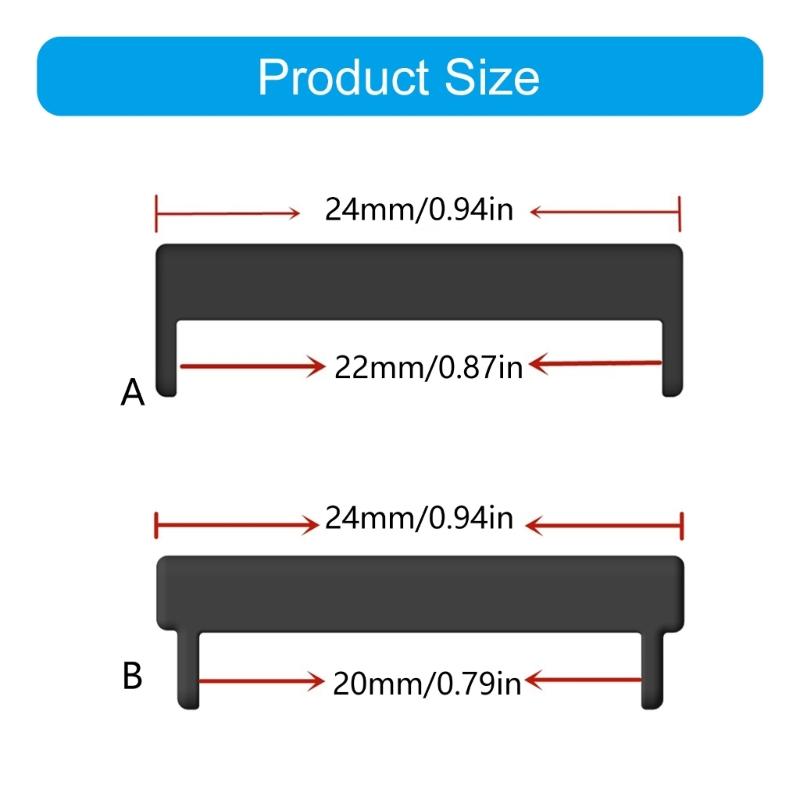 Connecteurs Métalliques à Libération Rapide Adaptateur pour Bracelets de Montre Intelligente 24mm 22mm 24mm-20mm Facile à Installer