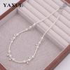 Shi Jia Elegant Glass Pearl Necklace for Women – Versatile Luxury Clavicle Design