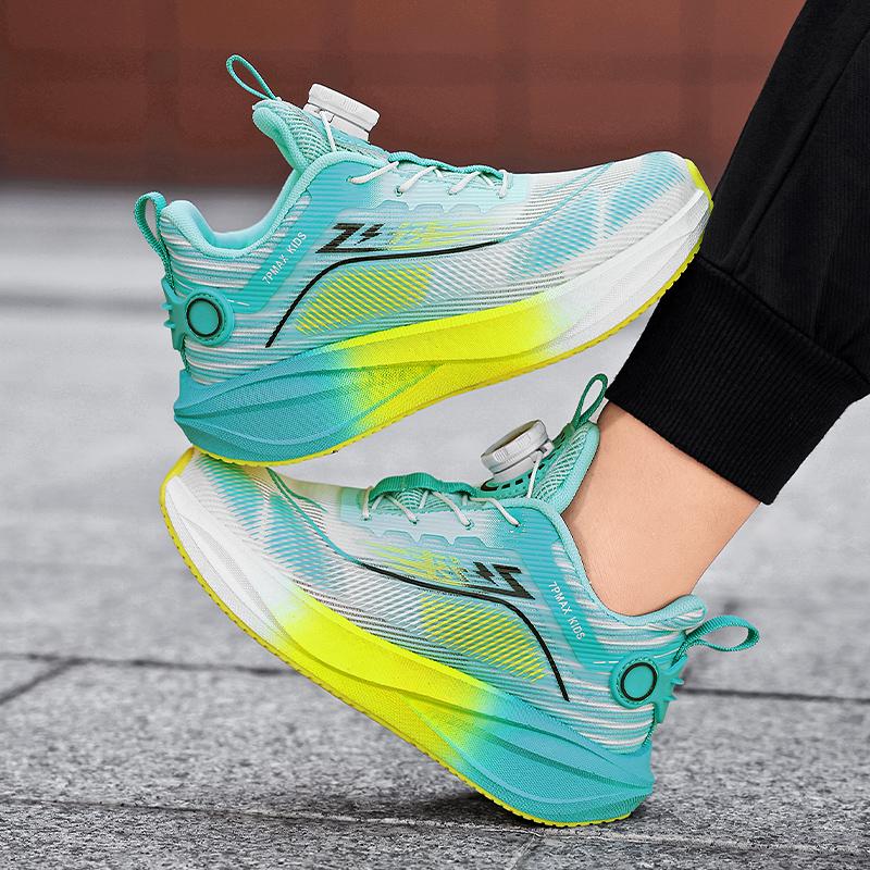 Kids Flyknit Sport Sneakers Lightweight Breathable Anti Slip Soft Sole School Walking Running Casual Shoes Daily Travel Outdoor