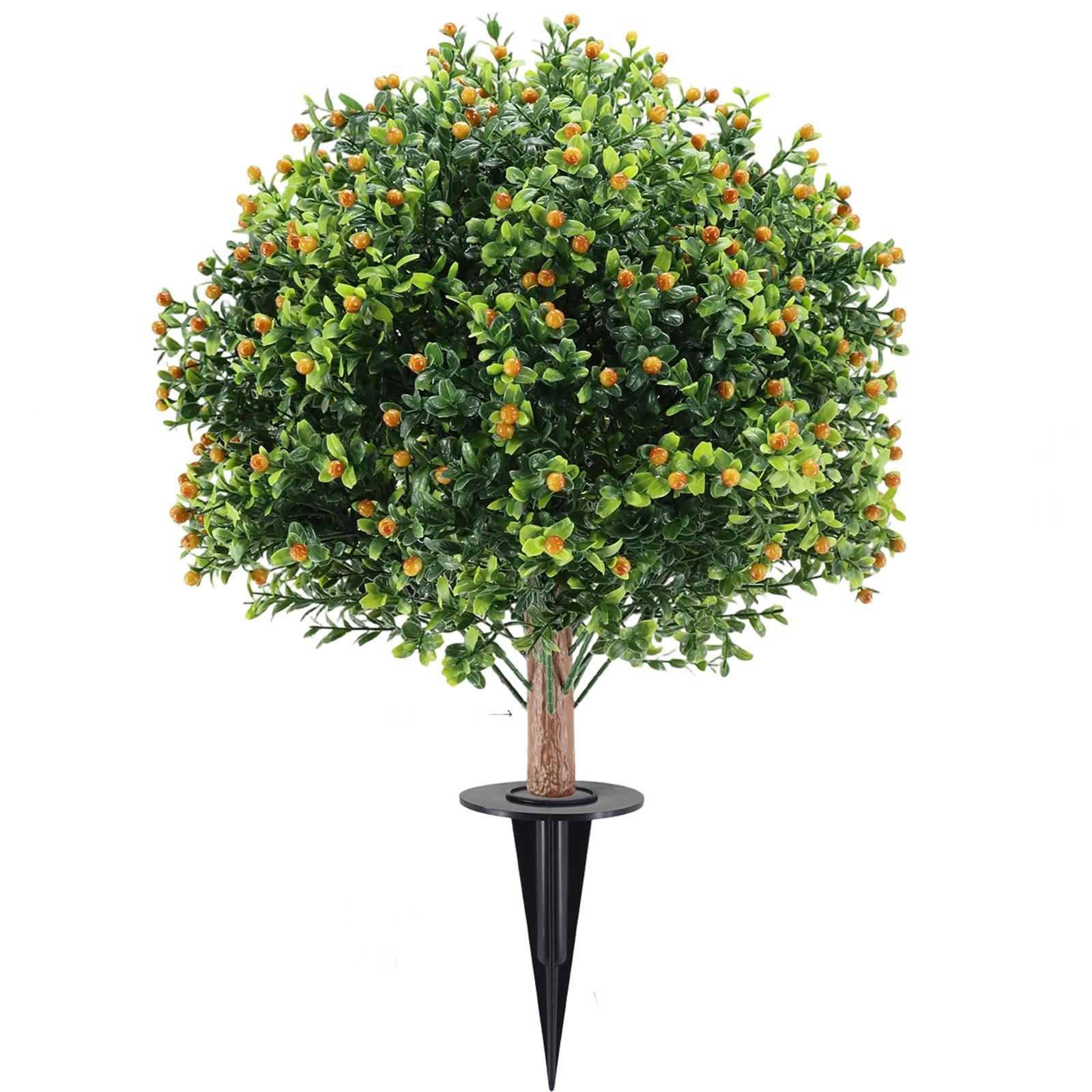 

Simulated Green Plants, Red Nine Li Fruit, Boxwood, Ground Trees, Garden Potted Plants, Decoration In Front Of The Door One Size помаранчевий