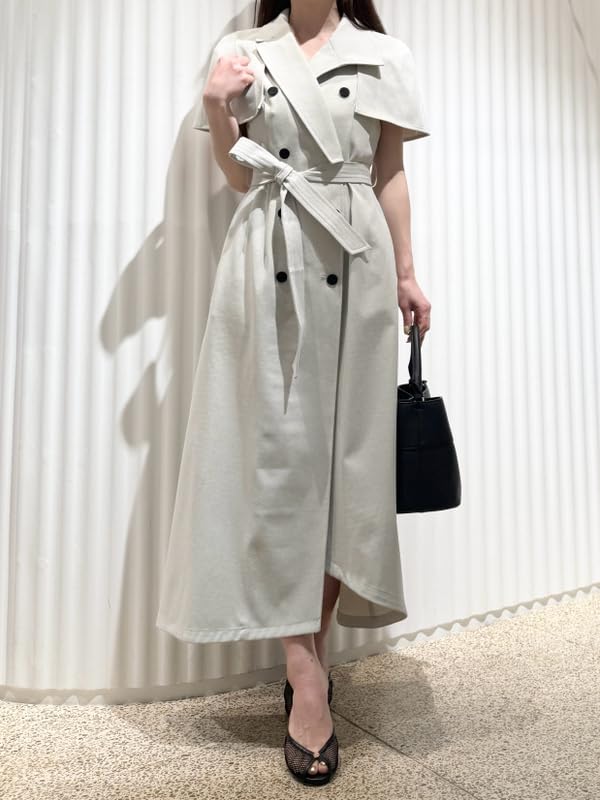 Trench Cape Dress SWFO251145LGRY0 2-way