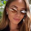 Non-polarized Fashion Vintage Small Alien Mirror Sunglasses Women Metal Rimless Sun Glasses Ladies Hipster Sexy Eyewerar
