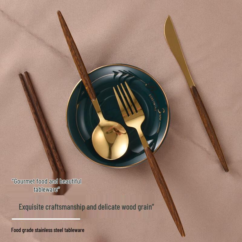 Faust Derby Wenge Wood 4-Piece Cutlery Set