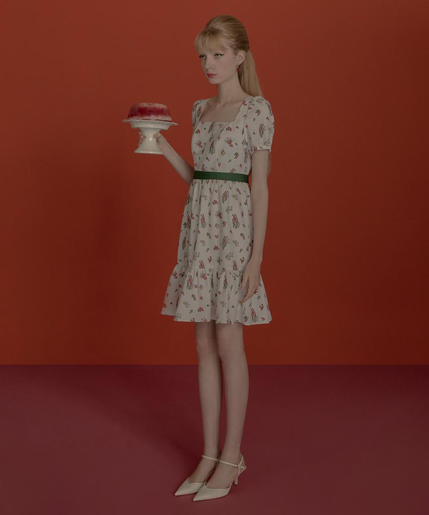 Aiseugadeuneiogongpal Veggie Print Dress