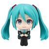 Atsune Miku Look Up Anime Action Figure 10Cm Pvc Kawaii Chibi Sitting Desktop Decor Collectible Model Home Ornament Gift Toys