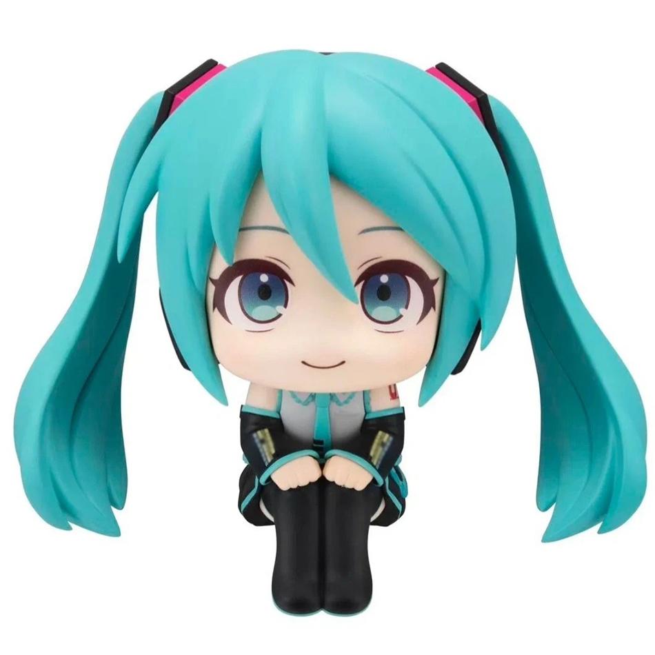 Atsune Miku Look Up Anime Action Figure 10Cm Pvc Kawaii Chibi Sitting Desktop Decor Collectible Model Home Ornament Gift Toys