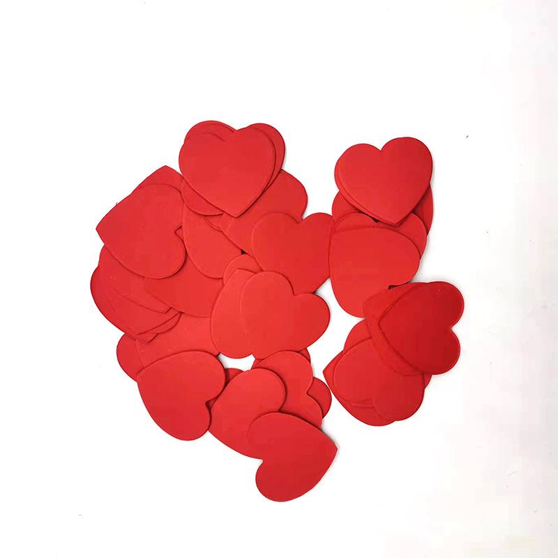 100pcs Glittler Rose Gold 3cm Heart Paper Confetti Wedding Card Paper Confettis Birthday Baby Shower Wedding Party Supplies