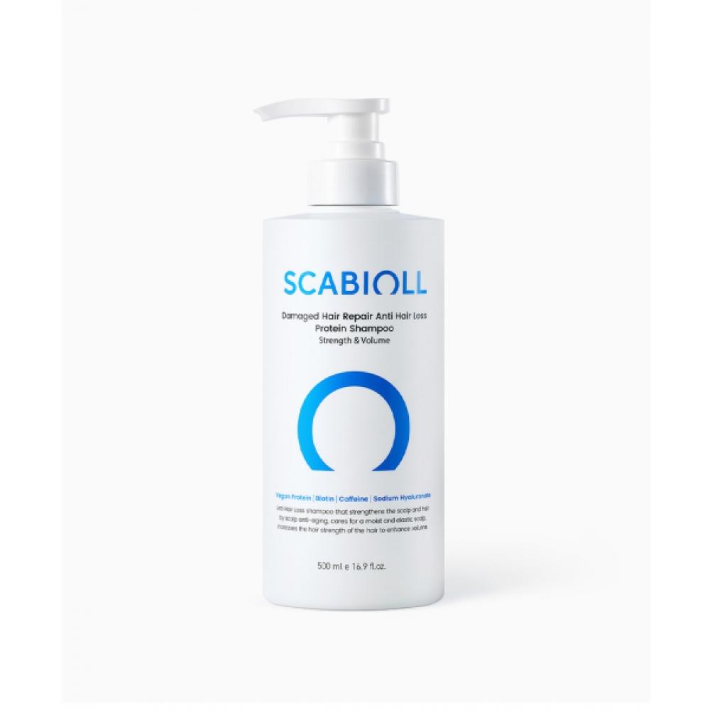 Scabioll Damaged Hair Loss Symptom Relief Protein Shampoo 500 Ml 500 ml