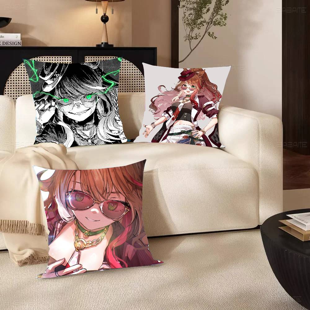 Forever Young Anime Uumamusume Pillow Case Fashion Square Pillowcase Bedroom Sofa Room Ins Decoration Leisure