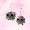 4 Pack Hamster Acrylic Keychain Fashion Bag Charm Stylish Bag Pendant Cartoon Key Rings Suitable for Bag and Keys