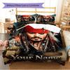 Name Custom Johnny Depp Pattern Bedding Set Quilt Cover Pillowcase Home Decor Gift (1 * Duvet Cover + 2 * Pillowcase, Without Core)