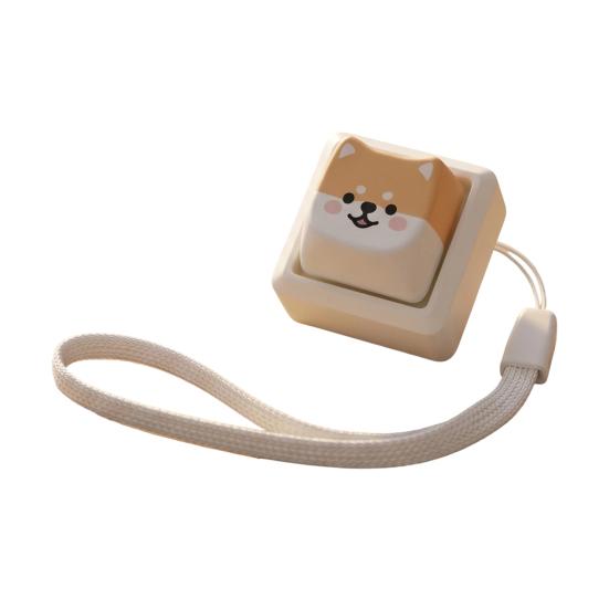 Portable Desk Toy Cartoon Dog Fidget Keyboard Toy, 1/2/3/4/9-Key Push Button Stress Relief Gadgets Mini for Backpack Handbag Purse Charm Keychain