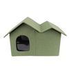 Cat House Large Space Water Resistant Closed Design Comfortable Portable Foldable Cat   for Indoor Pets