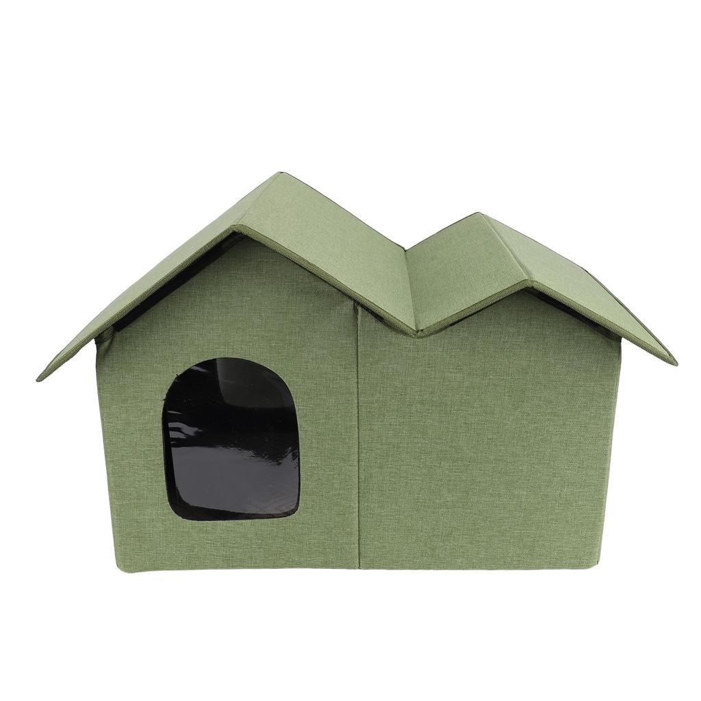 Cat House Large Space Water Resistant Closed Design Comfortable Portable Foldable Cat   for Indoor Pets