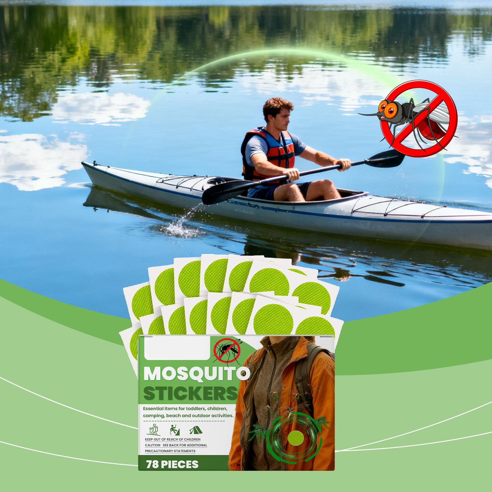 

Mosquito Repellent Stickers 78 Pieces Essential for Toddlers Children Camping Beach Outdoor Activities Safe and Convenient Use One Size
