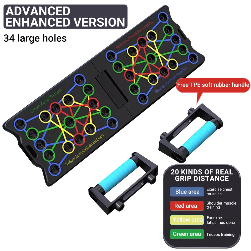 Push Up Board Echipament de gimnastică Portable Multifuncțional Pliabil Rafinare Abs Pectoral Exercițiu acasă Sport Plank Set de fitness