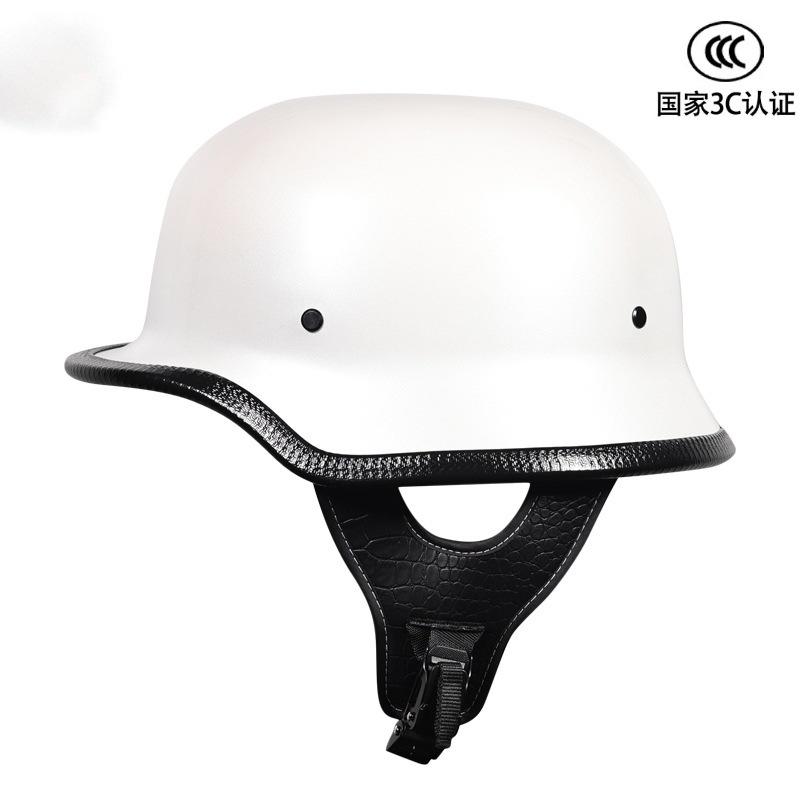 New Vintage Helmet Male and Female Couple Helmet German Locomotive Cruising Harley Half Helmet Personalized Bike Locomotive Hard Hat