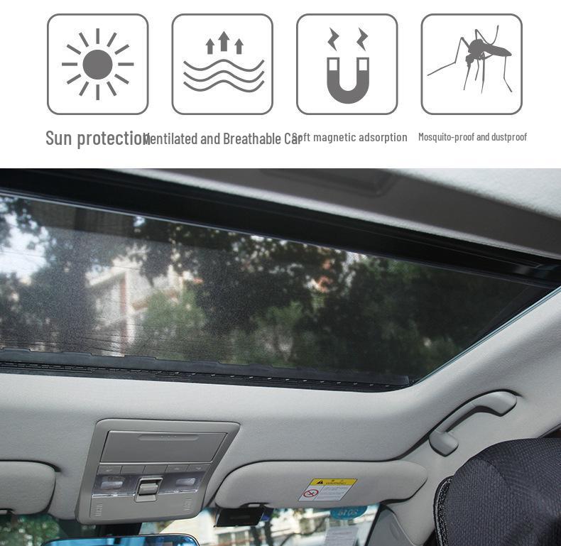 Magnetic Car Sunroof Mosquito & Dustproof Screen Shade