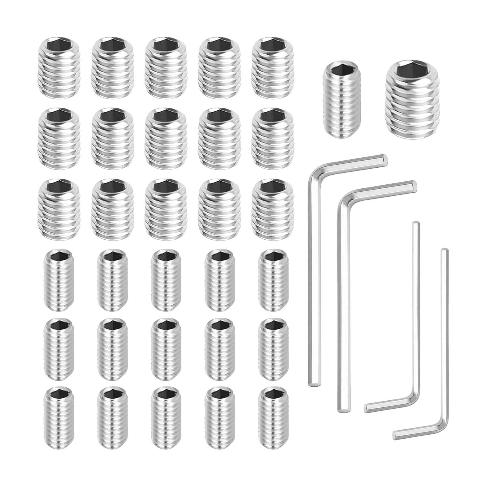 

16PCS Refrigerator Door Handle Fixing Screws Set Includes Hex Keys Stainless Steel Texture for Installation Convenience 1