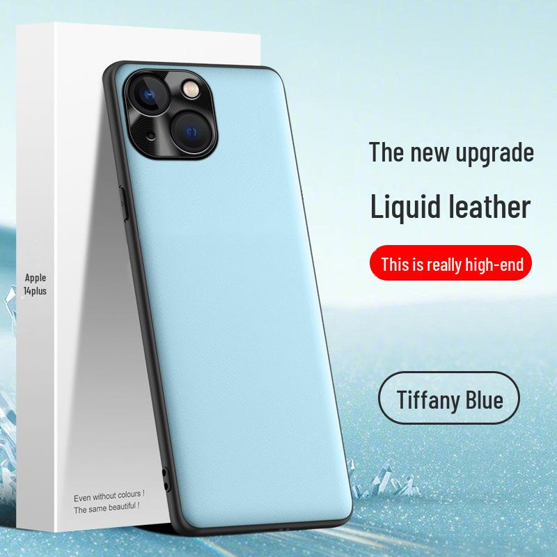 

Чехол из жидкой кожи для Apple 14 Plus: Защитный чехол от падений и обрастания, цельный корабль. Apple 14 Plus