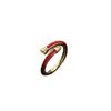 Zodiac Year Red String Nail Ring: Elegant and Unique High-End Design