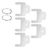 5Pieces Paper Towel Dispenser Replacement Key 25mm Replacement Keys with Key Rings for Office School Hotel Restaurant