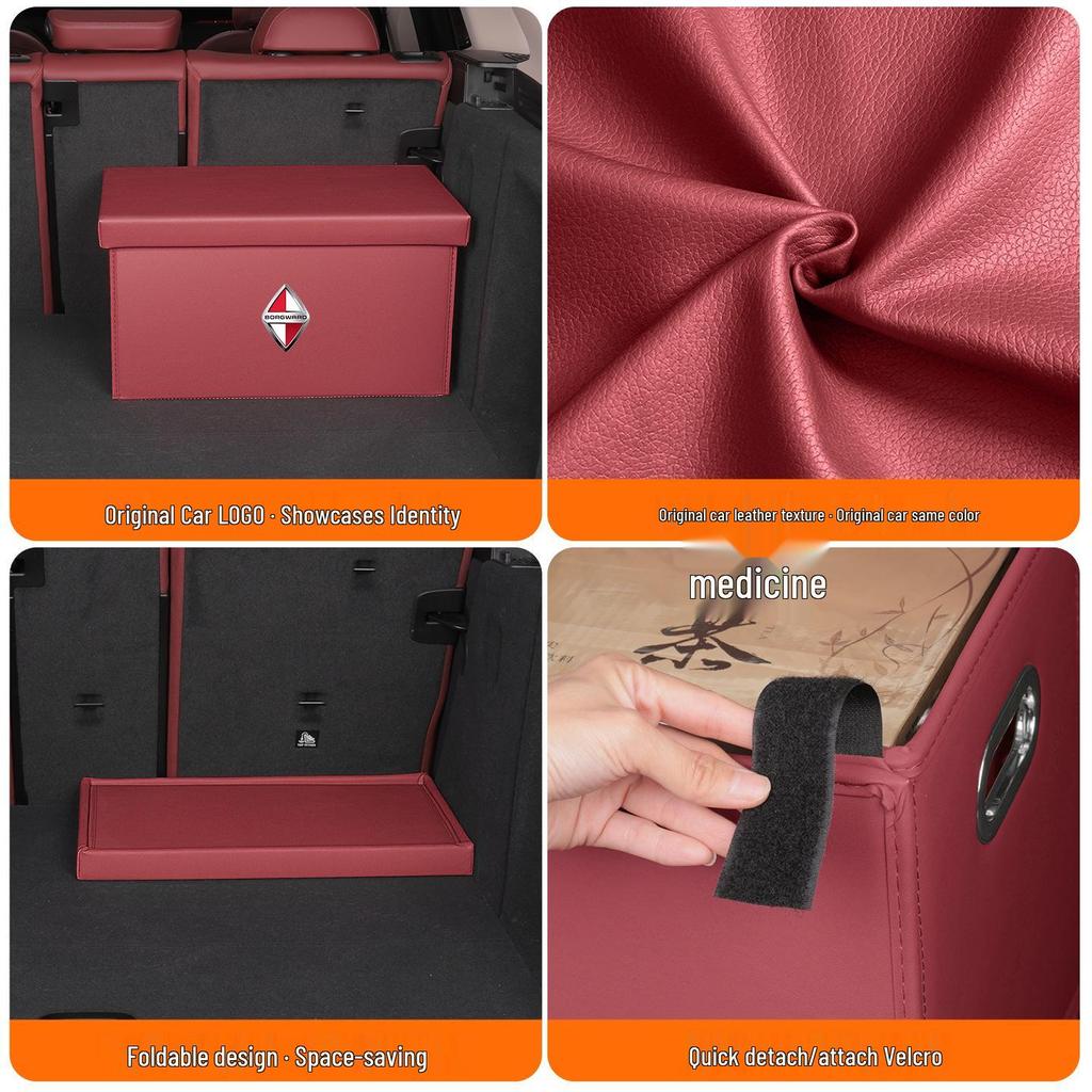 Compatible Trunk Storage Box for Borgward BX Series: BX7, BX5, BXi7, BX6, BX3, i5; Foldable Car Storage Solution