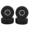 RC Short Course Truck Tires Strong Cushioning 1 10 RC Short Course Truck Wheel with Hex Adapter for ARRMA Black