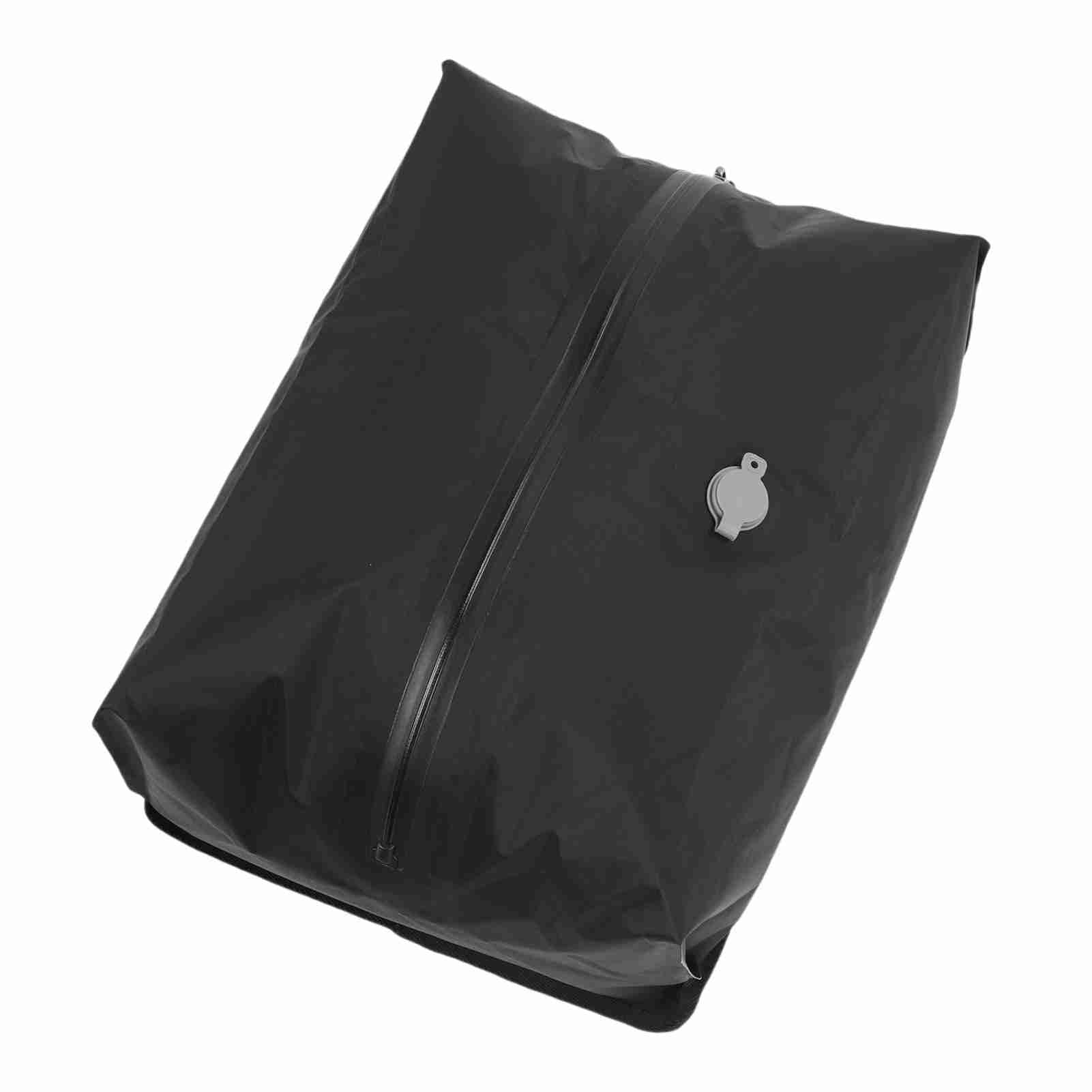 Vacuum Compression Bag Travel Vacuum Bag Space Saving 16L Reusable Splash Proof TPU Vacuum Compression Bag for Suitcase Backpack чёрный