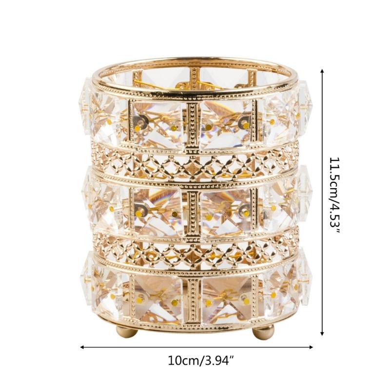 Pencil Holder Desktop Makeup Brush Holder Home Desk Ornaments for Bedroom Vanity