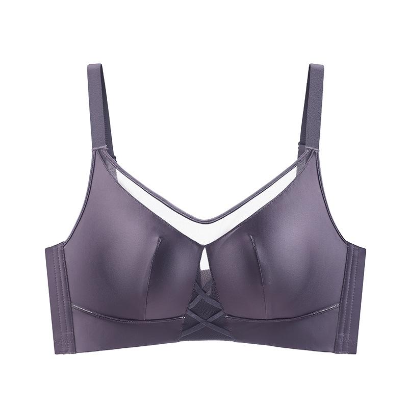

Бюстгальтер без бретелек для женщин, удобный, собирающий и поддерживающий грудь, бюстгальтер пуш-ап 36/80B фиолетовый