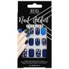 Artificial Nails Navy Blue-silver Matte and Glitter Matte Blue Ardell S 28pcs