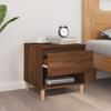 VidaXL Table de chevet Chêne brun 50x46x50 cm Bois d'ingénierie 819546