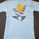 VTG 80s Russell California Sailing Back Graphic T-Shirt Soft Cotton USA Tee M