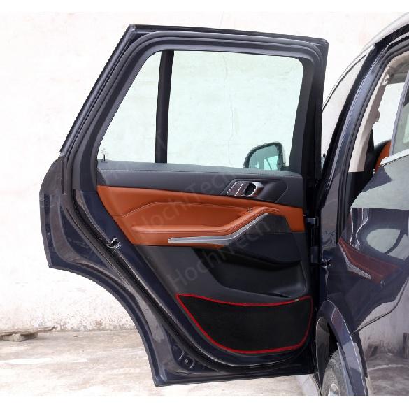 כיסוי קצה צד דלת פנימית מגן הגנה שטיח דלת רכב מדבקת כרית נגד בעיטה עבור BMW X5 F15 G05 2014- X5M